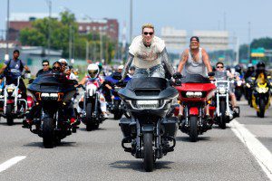 mgk at the MGK Day x Harley Davidson City Ride at “MGK Day