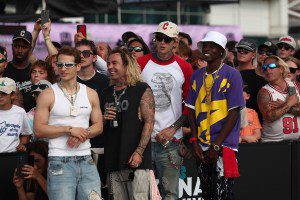 Gianni Paolo, Mod Sun, mgk, Kareem Campbell at the Street League Skateboarding “SLS Championship Tour” Cleveland Takeover at 