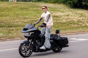 mgk at the MGK Day x Harley Davidson City Ride at “MGK Day