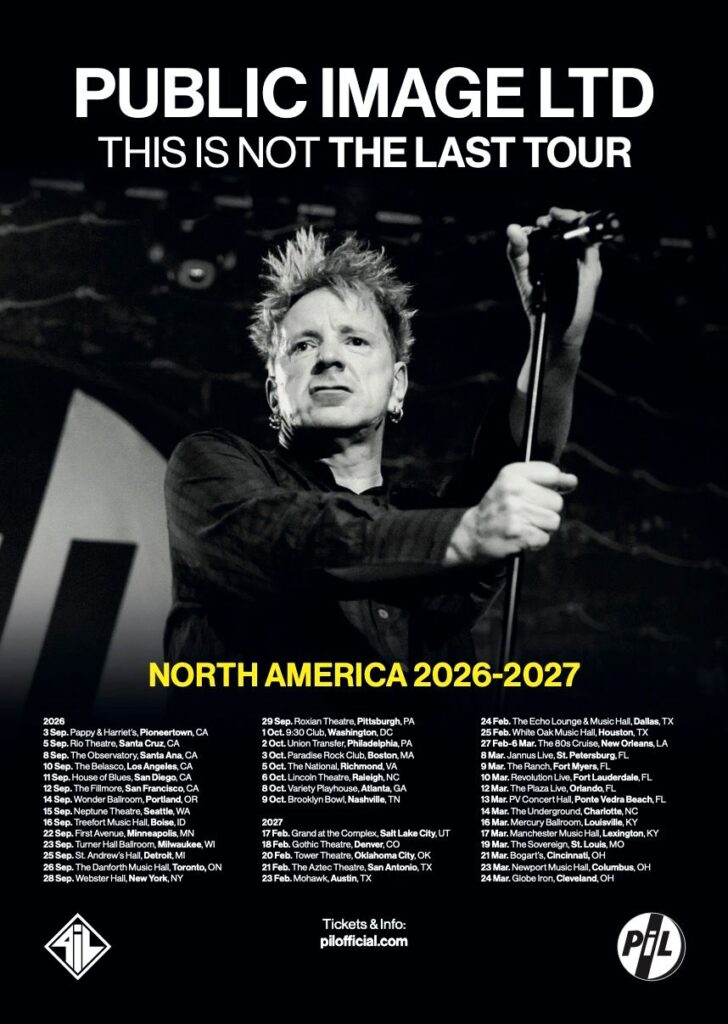 Image may contain: John Lydon, Advertisement, Poster, Adult, Person, Electrical Device, Microphone, Face, and Head